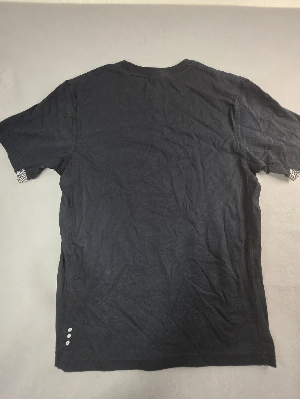 Jordan Men's Black Pocket Tee with Contrast Pattern